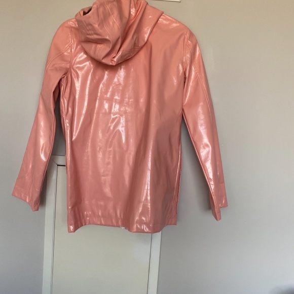 Brand New Top Shop Baby Pink Vinyl Rain Jacket - Picture 2 of 4